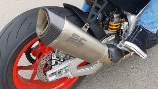 Aprilia RSV4 Tuono V4 - SC Project Exhaust streetlegal Euro 5 - nice Sound like Akrapovic Euro 4