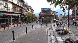 Karpenisi village GREECE walking tour (lock down 17 Nov 2020)