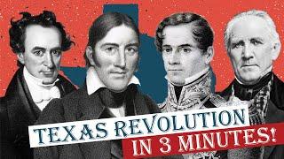 Texas Revolution in 3 Minutes