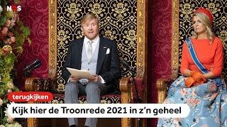 TERUGKIJKEN: de troonrede van 2021