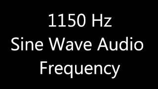 1150 Hz Sine Wave Sound Frequency Tone