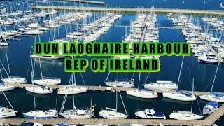 Dun Laoghaire Harbour, Dublin, Republic of Ireland, Drone Footage (4K)