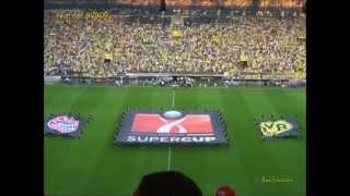 Supercup 2013 BVB vs. FCB (Choreographie & Einlaufen)