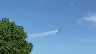 Blue Angels circle over Dallas