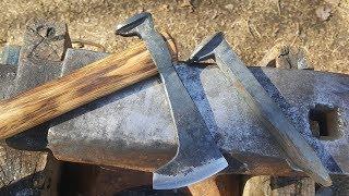 Forging a Railroad Spike Tomahawk