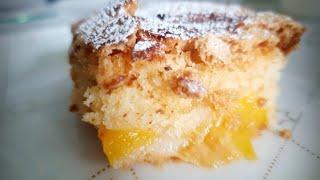 Incredibly Simple PEACH CAKE Recipe | The easiest cake in the world