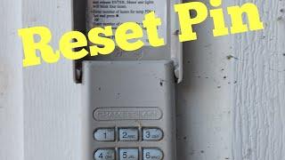 How to reset chamberlain keypad code w/o resetting keypad