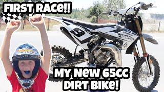 My FIRST RACE on my NEW 65cc Dirt Bike!