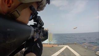 U.S. MARINES ZERO IN ON COMBAT MARKSMANSHIP SKILLS AT SEA