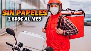 Trabajar como delivery en España SIN PAPELES