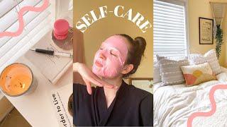 Self-Care Day at Home  | Skincare, No Social Media, Journaling & More! | VLOG