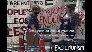 Pro-Palestine Protest at U of T, King's College Circle, May 4 2024 Exclusionism !