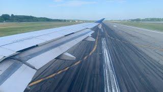 United Airlines A320-232 Takeoff Portland — PWM–DEN — N470UA (4K)