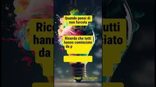 Sentirsi scoraggiati fa parte del percorso... Anche chi corre fa, uno dopo l'altro, piccoli passi.