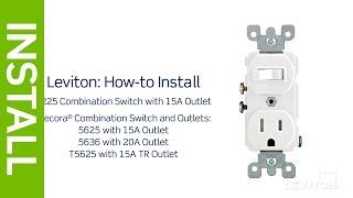 How to Install a Combination Device with a Single Pole Switch and a Receptacle | Leviton