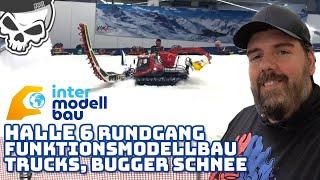 RC Funktionsmodellbau Halle 6 Intermodellbau Messe Dortmund 2024 Rundgang Bagger LKW Schnee Raupen