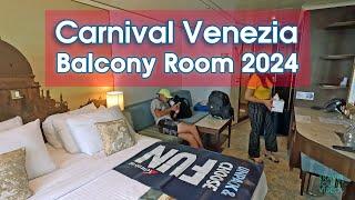 Carnival Venezia Balcony Room Tour 2024