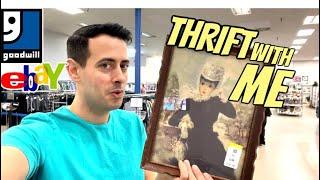 Is It HER? CRAZY! Thrift with me GOODWILL ~ Sourcing RESELL eBay FULL-TIME PROFIT how to