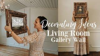 Simple Decorating Ideas || Living Room Gallery Wall + $26 thrift haul