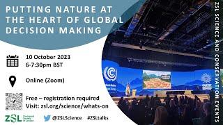 Putting nature at the heart of global decision making