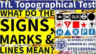 TfL Topographical Signs, Marks & Lines on Map | A Detailed Explanation | TfL Topographical Test 2024