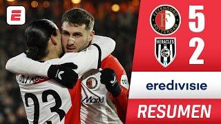 SANTIAGO GIMÉNEZ EN LLAMAS. El Chaquito anotó un TRIPLETE. Feyenoord 5-2 Heracles | Eredivisie