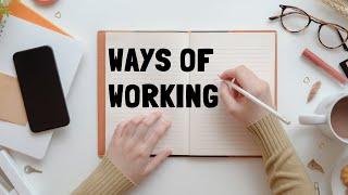 Creative Writing Ways of working: How to write a novel