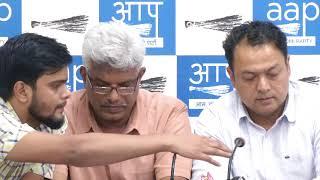 AAP National Secretary Pankaj Gupta and AAP MLA Nitin Tyagi Briefs on Metro Fare Hike