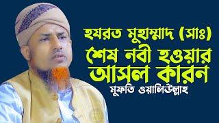 হযরত মুহাম্মাদ (সাঃ) শেষ্ঠ নবী হওয়ার আসল কারণ | মুফতি ওয়ালিউল্লাহ নতুন ওয়াজ ২০২২