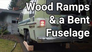 Building the Best Damn GMC Motorhome Ever E.6 - Buyer's Guide, Wood Lift Ramps, and Sagging Fuselage