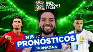 PRONÓSTICOS UEFA NATIONS LEAGUE ️ | APUESTAS DEPORTIVAS | JORNADA 5 | FUTBOL EUROPEO