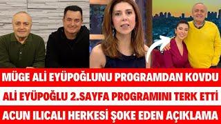 MÜGE İLE ALİ EYÜPOĞLU AYRILDI 2.SAYFA PROGRAMI ACUN ILICALI DEVREYE GİRDİ YETER SİBELCAN SEDA SAYAN