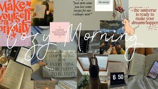 Cozy Winter Morning Motivational Pinterest Mood Board - Lofi Playlist