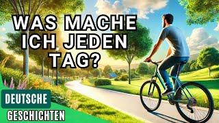 Was mache ich jeden Tag? | Tägliche Routinen auf Deutsch | Deutsche Sätze für Anfänger (A1-A2)