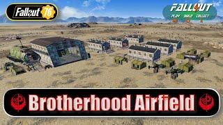 Fallout 76 Brotherhood Airbase. Inspired By The Fallout TV Show. Huge Immersive Camp Shelter Build.