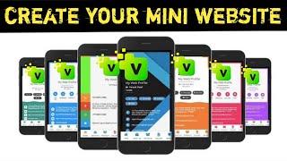 how to create your mini website | designed your mini website | digital business card v card #website