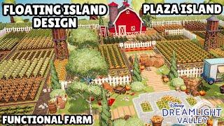 PLAZA FLOATING ISLAND//CUTE & FUNCTIONAL COTTAGECORE FARM//SPEED BUILD//DISNEY DREAMLIGHT VALLEY