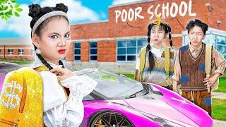 Rich Student Vs Poor Student At School! - Funny Stories About Baby Doll Family