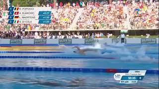 David Popovici  200m Freestyle 1.42.97 (2022)