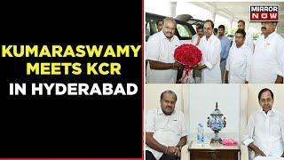 JDS Leader HD Kumaraswamy Meets Telangana CM KCR | Breaking News