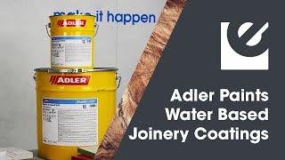 Adler Isospeed & Pigmocryl Waterbased Joinery Coatings - Elmbridge UK