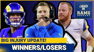 Rams Injury Report, Winners/Losers, Carson Wentz's Future With LA, New DC, Playcalling & More!