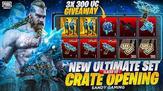 NEW GLACIER ULTIMATE SET  UZI LEVEL 8 GLACIER CRATE OPENING BGMI & PUBG MOBILE