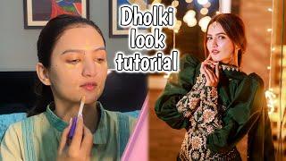 My Dholki look detailed Tutorial with Products | Hira Faisal | Sistrology