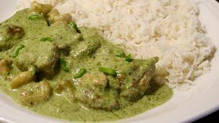 GREEN CHICKEN RECIPE | QUICK AND EASY COCONUT CORIANDER CHICKEN | CORIANDER CHICKEN