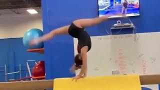 Sunisa Lee Training Insane Beam Connection | June 2020