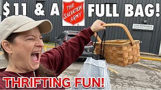 I have NO SHAME! THRIFT STORE SHOPPING IN SALVATION ARMY & THRIFT HAUL! Thrifting home decor!