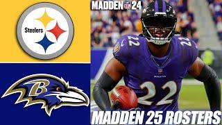 Steelers vs Ravens l Ravens 2024 Schedule (Madden 25 Rosters) l PS5 Simulation