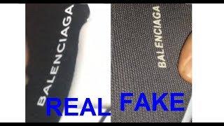 Real vs fake Balenciaga trainers. How to spot fake Balenciaga black speed