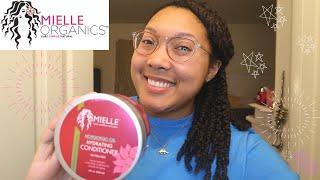 MIELLE ORGANICS MONGONGO OIL PROTEIN-FREE HYDRATING CONDITIONER REVIEW + DEMO | Ashkins Curls